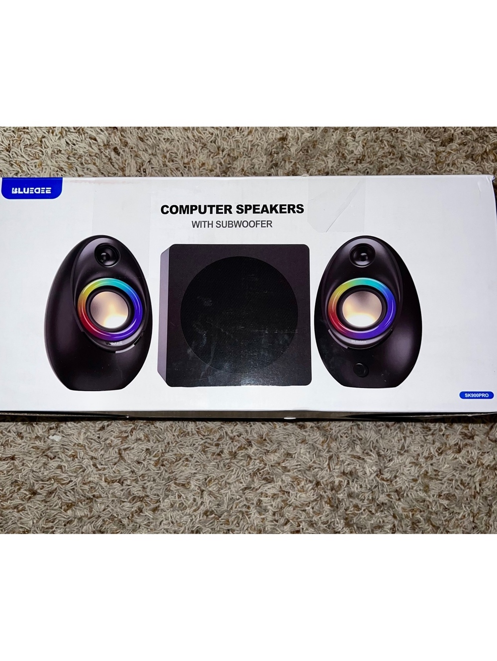 Computer Speakers with Subwoofer, 80W Peak Power, Bluetooth 5.4, Bluedee 2.1